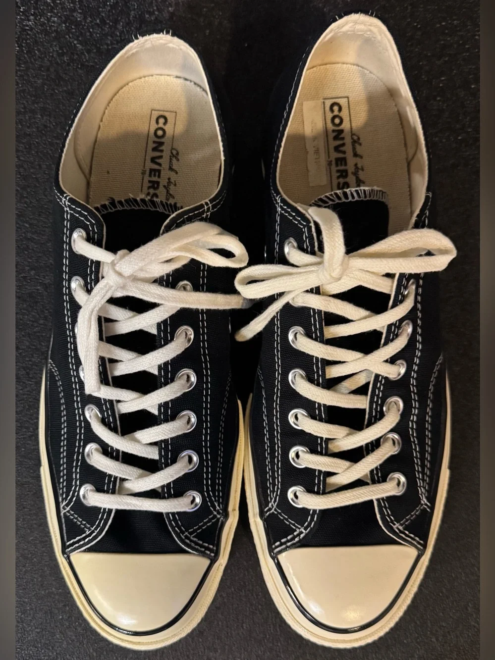 Converse Black and White Low Top Sneakers